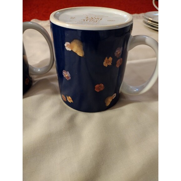 Set Of 4 "Tropical  Fruit" Lang and Wise Collector Mugs  Coffee Cup 1997 - Picture 8 of 12